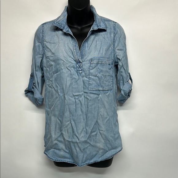Light Blue Denim Shirt skies are blue size extra small - Picture 1 of 6